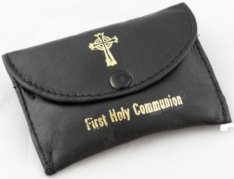 9503 Leather Rosary/Coin Case - First Holy Communion