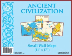 Ancient Civilization Small Wall Maps (11”x17”)