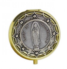 Lady of Guadalupe Pyx  (2″ x 3/4″)