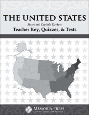 The United States: States & Capitals Review Teacher Key, Quizzes, & Tests