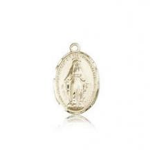 14kt Gold Miraculous Medal