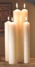 24" Large Diameter Plain End Altar Brand® Candle (6/box)