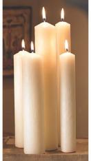 Altar Brand® 51% Beeswax Candle (6/box) - 1-3/4 x 24"