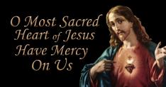 Sacred Heart of Jesus Vinyl Bumper Sticker