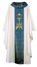 Hand embroidered Marian Chasuble