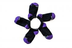 Liturgical Living No Show Socks - Purple, Size Large