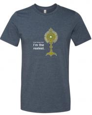 I'm the Realest – Real Presence of Christ in the Eucharist T Shirt. Color: Navy. Size: M