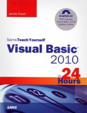 Visual Basic 2015 in 24 Hours Sams Teach Yourself