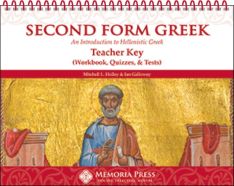 Second Form Greek Teacher Key (Workbook, Quizzes, & Tests)