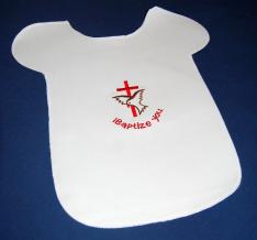 Bap1- Embroidered Baptismal Bib