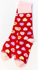 Candy Hearts Socks - Adult XL