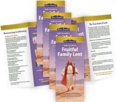 How To Have a Fruitful Family Lent on Your Journey to Easter Brochure (5-pack)