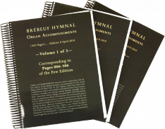 Brebeuf Hymnal Organ Accompaniment (3 Volume Set)