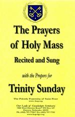 The Prayers of the Holy Mass:Recited and Sung