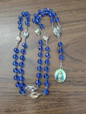 Blue Colour Medal Seven Sorrows Rosary (Chaplet)