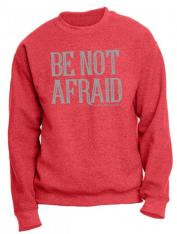 Be Not Afraid Heather Red Crewneck Sweatshirt Size: XL