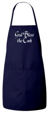 God Bless the Cook Apron (Navy)