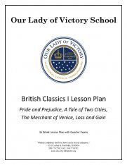 Lesson Plans – Grade 12 British Classics