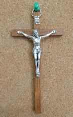 Crucifix, 6 x 3, Wood and Corpus