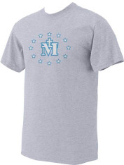 Miraculous Medal T-Shirt Color: Sports Gray, Size: M