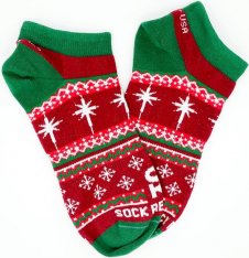 Christmas Sweater No Show Socks - Large/XL