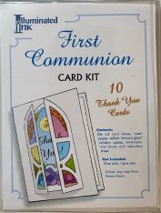 First Communion Card Kit Thank You's 10 pack