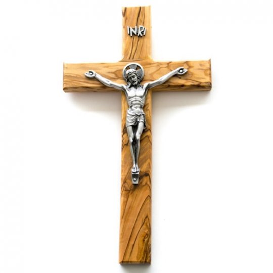 Wooden Bible Cross® store with Crucifix/Corpus