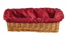 Rectangle Receiving Wicker Basket Without Handle