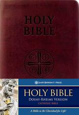 Douay-Rheims Bible (Deluxe Leatherette) Burgundy, Standard print Size