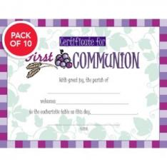 First Communion Certificate Package of 10