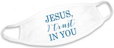 Jesus, I Trust In You White Cotton Face Masks (Pack of 6)