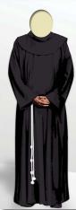 5ft Stand-up Cutout Religious Brother/Priest