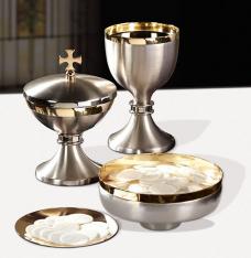 Chalice Ciborium & Host Bowl Set