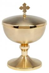 Bright Cut Ciborium with Cross Cover